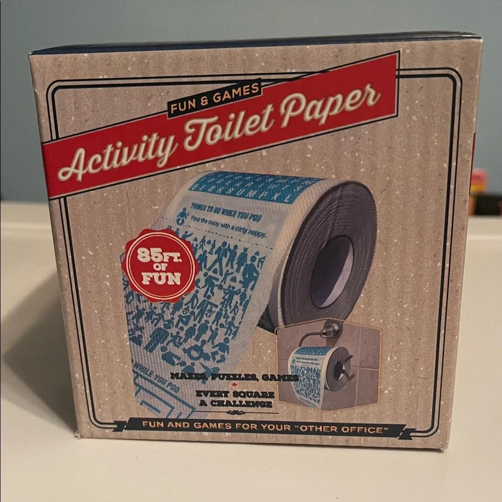 Activity Toilet Paper 🤣 great gag gift for that person  in your life!